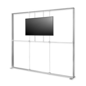 System targowy podświetlany lumiWALL LED z monitorem