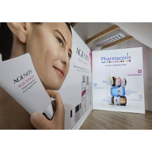 Ścianka targowa LED przykładowe grafiki